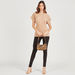 Textured High Neck Top with Dolman Sleeves-Shirts & Blouses-thumbnailMobile-1