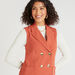 Solid Lightweight Sleeveless Jacket with Pockets and Button Closure-Jackets-thumbnailMobile-4