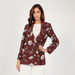 Floral Print Blazer with Lapel Collar and Flap Pockets-Blazers-thumbnail-0