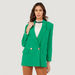 Solid Blazer with Notched Lapel and Flap Pockets-Blazers-thumbnail-0