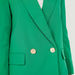 Solid Blazer with Notched Lapel and Flap Pockets-Blazers-thumbnailMobile-2