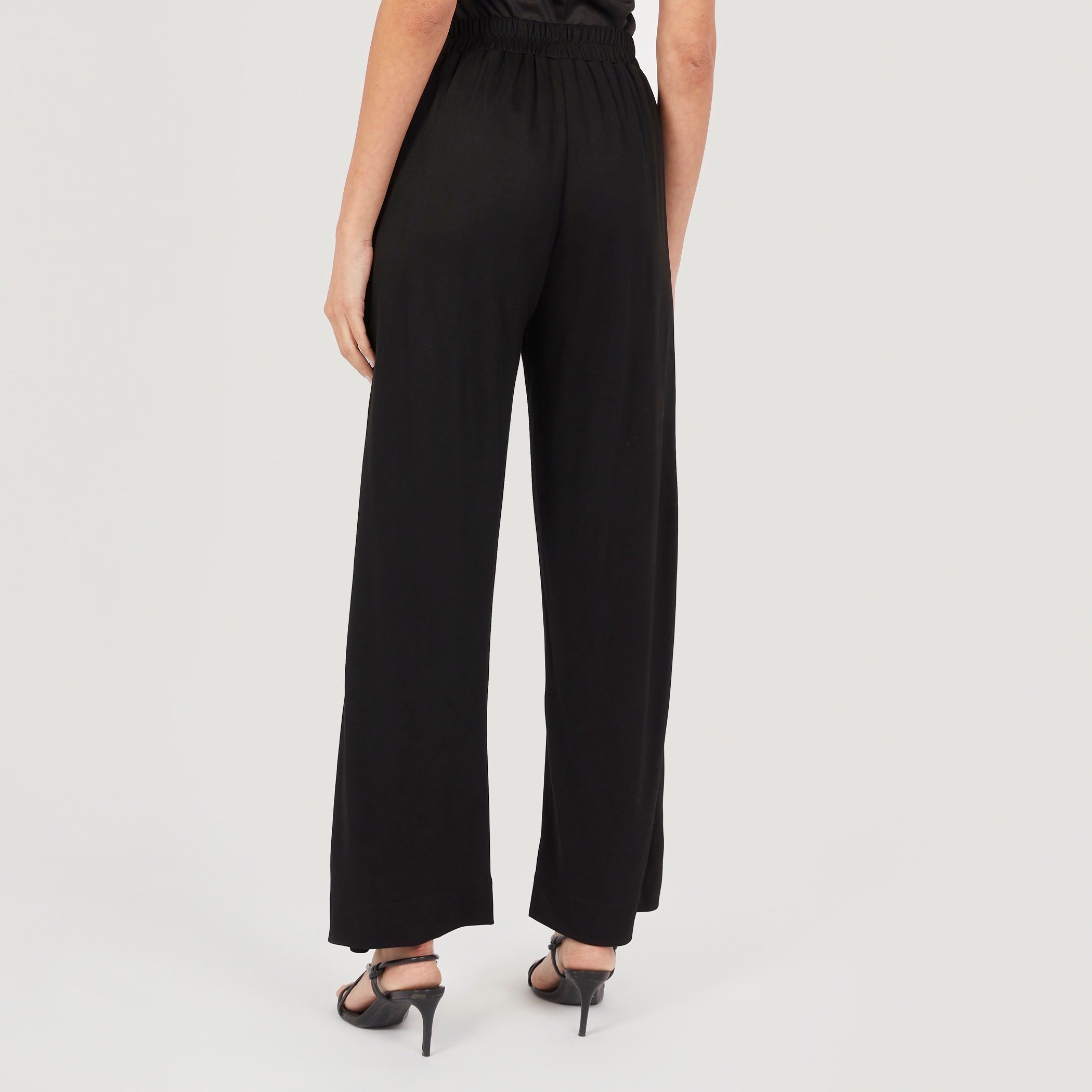 بنطلون بالازو سادة برباط إغلاق وجيوب-women-clothing-trousers-image-8