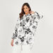 Floral Print Oversized Shirt with High-Low Hem and Long Sleeves-Shirts & Blouses-thumbnail-0