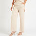 Striped High-Rise Trousers with Semi-Elasticated Waistband-Pants-thumbnail-0