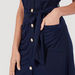 Solid Midi Shirt Dress with Belt Tie-Up and Pockets-Dresses-thumbnail-2