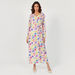 Floral Print Maxi Wrap Dress with Long Sleeves and Waist Tie Up-Dresses-thumbnail-0