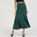 Solid Midi A-line Skirt with Elasticated Waistband and Flared Hem-Skirts-thumbnail-0
