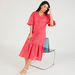 Embroidered Midi A-line Dress with Pockets and Button Closure-Dresses-thumbnailMobile-1
