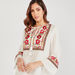 Embroidered Tunic with Keyhole Neck and Pockets-Tops-thumbnailMobile-1