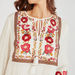 Embroidered Tunic with Keyhole Neck and Pockets-Tops-thumbnail-4