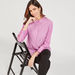 Lace Shirt with Mandarin Collar and Long Sleeves-Shirts & Blouses-thumbnailMobile-0