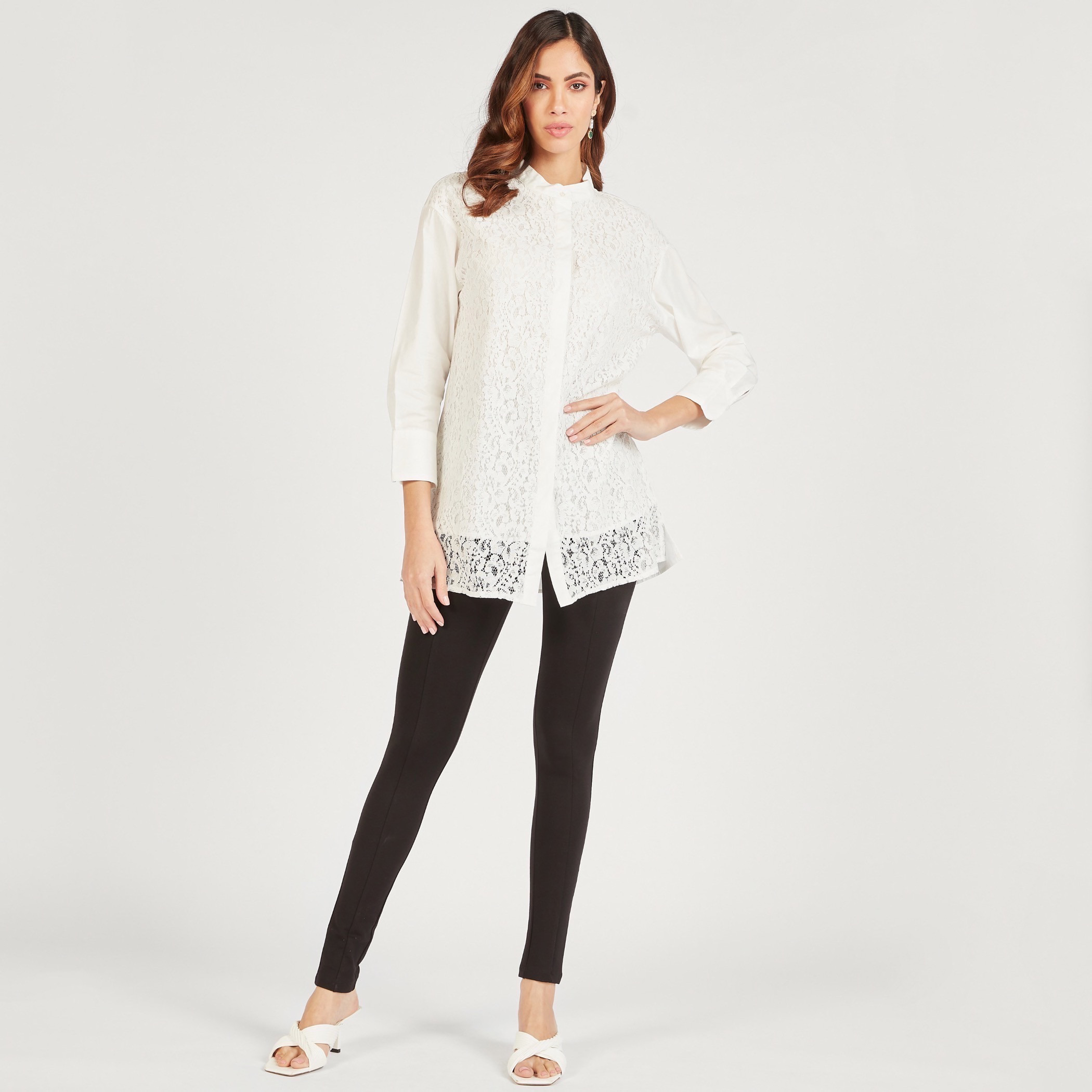 قميص دانتيل بياقة ماندارين وأكمام طويلة-women-clothing-shirtsandblouses-shirts-image-8