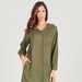 Solid Midi Shirt Dress with Hood and Chest Pocket-Dresses-thumbnailMobile-4