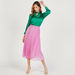 Pleated Asymmetric Midi Skirt with Elasticated Waistband-Skirts-thumbnail-1