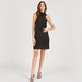Solid Tiered Sleeveless Dress with Tie-Up Collar-Dresses-thumbnailMobile-1