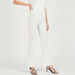 Textured Mid-Rise Pants with Elasticated Waistband and Side Slits-Pants-thumbnailMobile-0