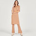 Textured Longline Tunic with Collar and Slits-Tunics-thumbnail-1