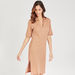 Textured Longline Tunic with Collar and Slits-Tunics-thumbnailMobile-2