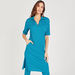 Textured Longline Tunic with Collar and Slits-Tunics-thumbnailMobile-0