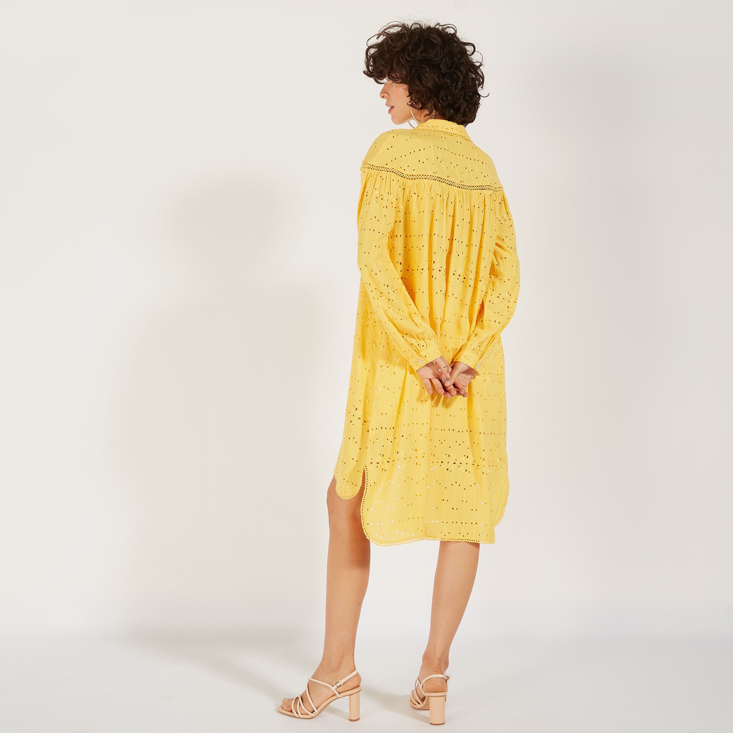 تونيك شيفلي طويل بياقة عادية وأزرار إغلاق-women-clothing-shirtsandblouses-blouses-image-9