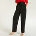 Solid Mid-Rise Trousers with Tie-Up Detail-Pants-thumbnail-0
