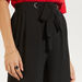 Solid Mid-Rise Trousers with Tie-Up Detail-Pants-thumbnail-2