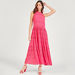 Textured Maxi Sleeveless Tiered Dress with Ruffle Detail-Dresses-thumbnailMobile-0