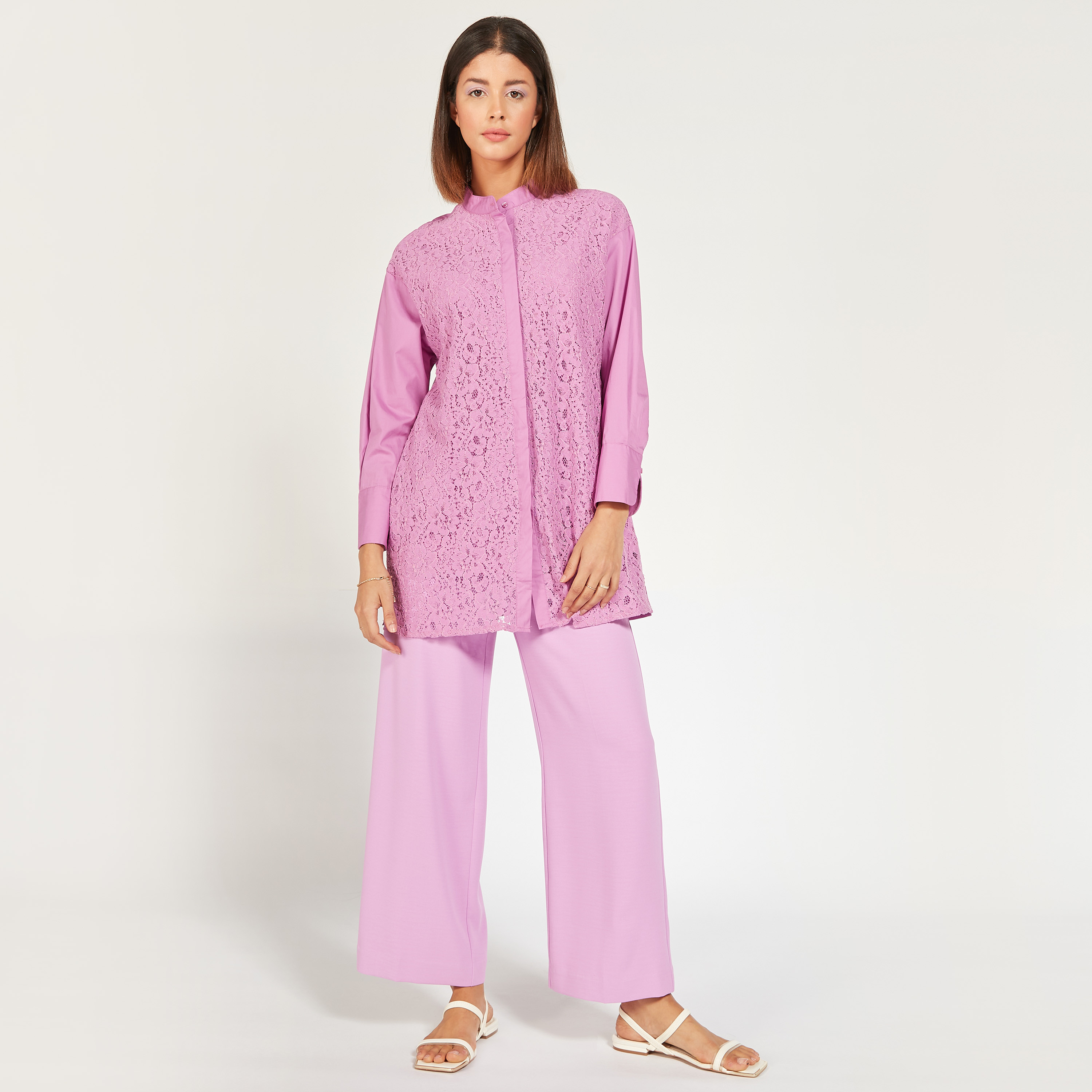 Solid Mid-Rise Palazzos with Zip Closure-women-clothing-trousers-image-2