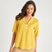 Solid Top with Camp Collar and Short Sleeves-Shirts & Blouses-thumbnailMobile-0