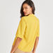 Solid Top with Camp Collar and Short Sleeves-Shirts & Blouses-thumbnail-3