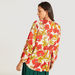 Floral Print Crew Neck Top with Long Sleeves-Tops-thumbnail-3