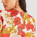 Floral Print Crew Neck Top with Long Sleeves-Tops-thumbnailMobile-4