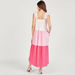 Colourblock Sleeveless Tiered Dress with Scallop Detail-Dresses-thumbnailMobile-3