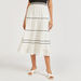 Embroidered A-line Midi Skirt with Button and Zip Closure-Skirts-thumbnailMobile-0