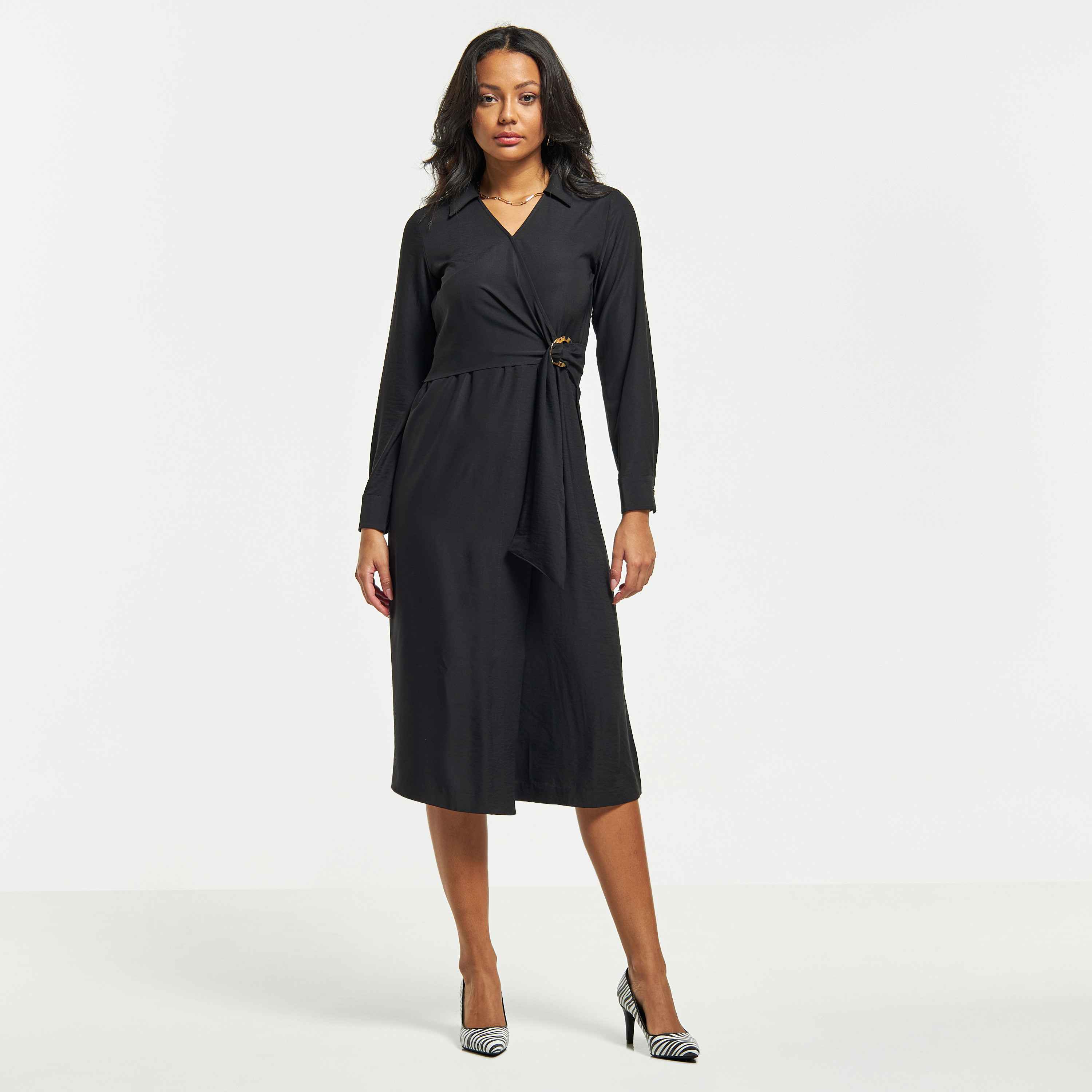 Gap midi hotsell wrap dress