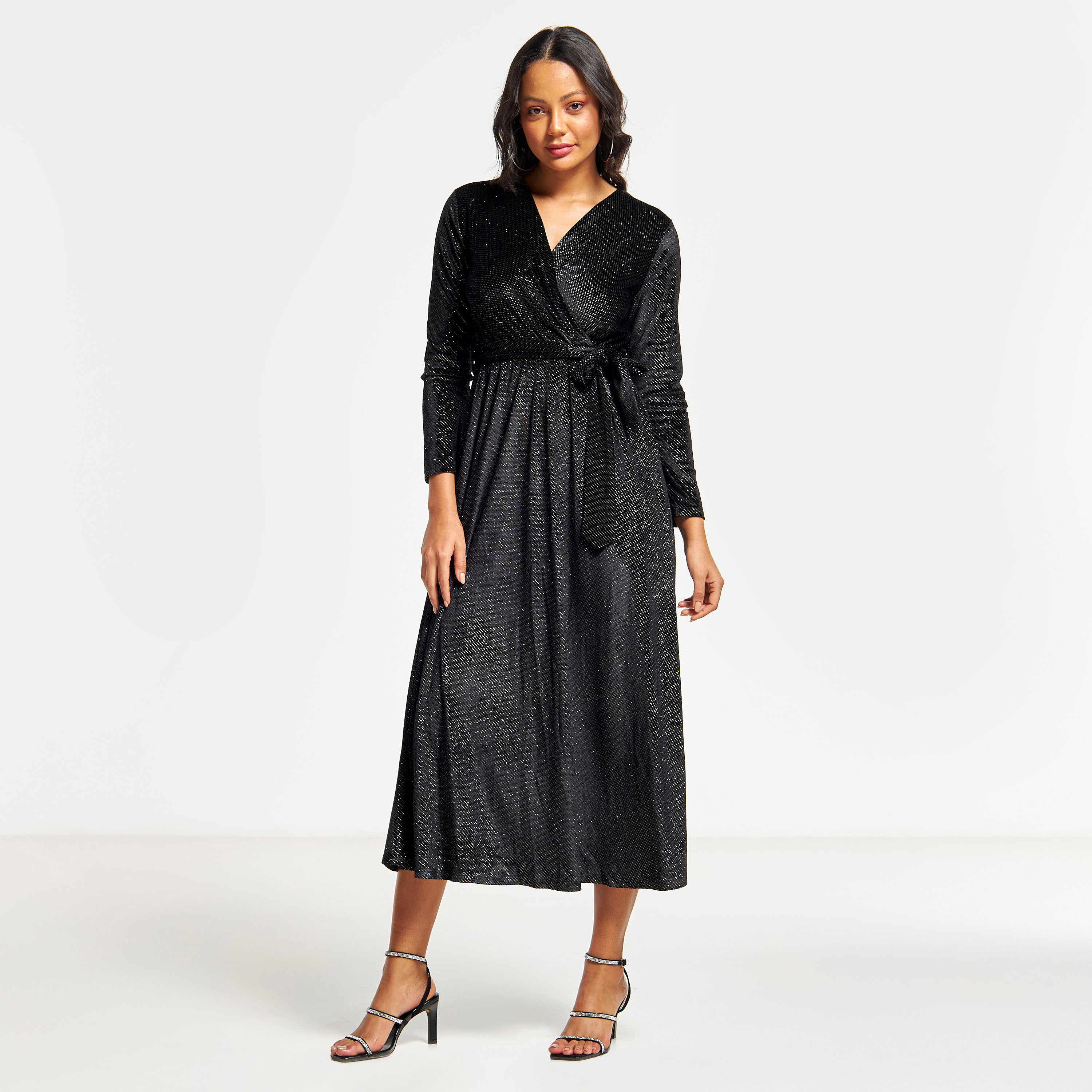 velvet dress with tie up