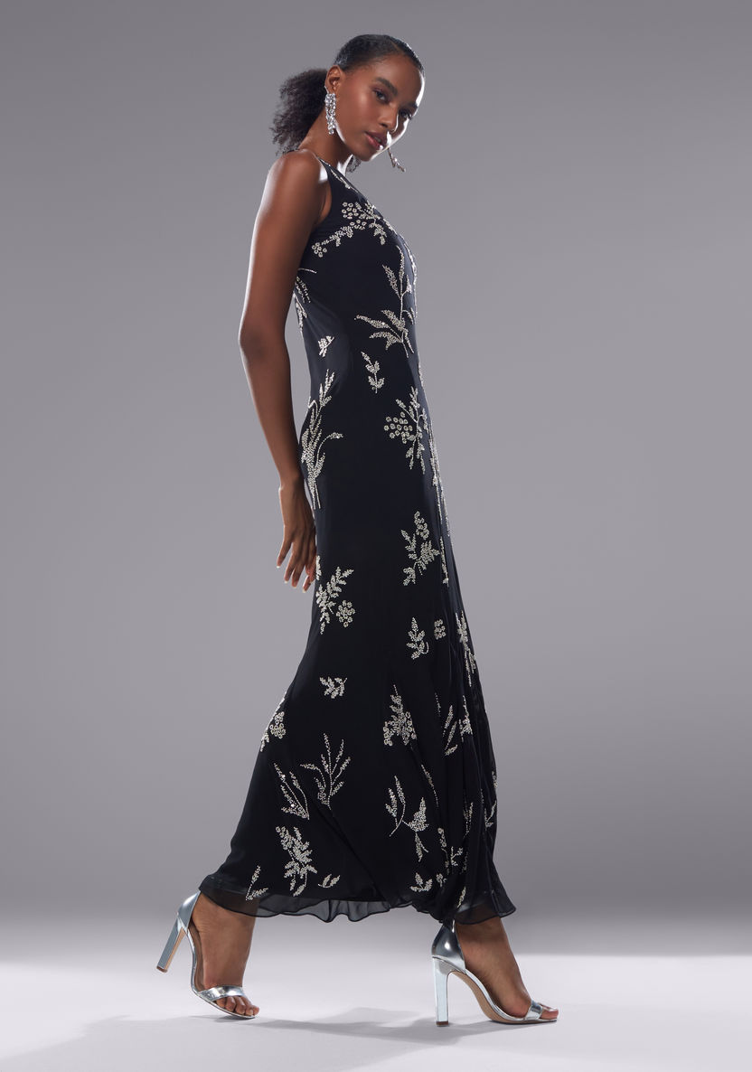 Buy Embellished Sleeveless Maxi Dress with V-neck | Splash UAE