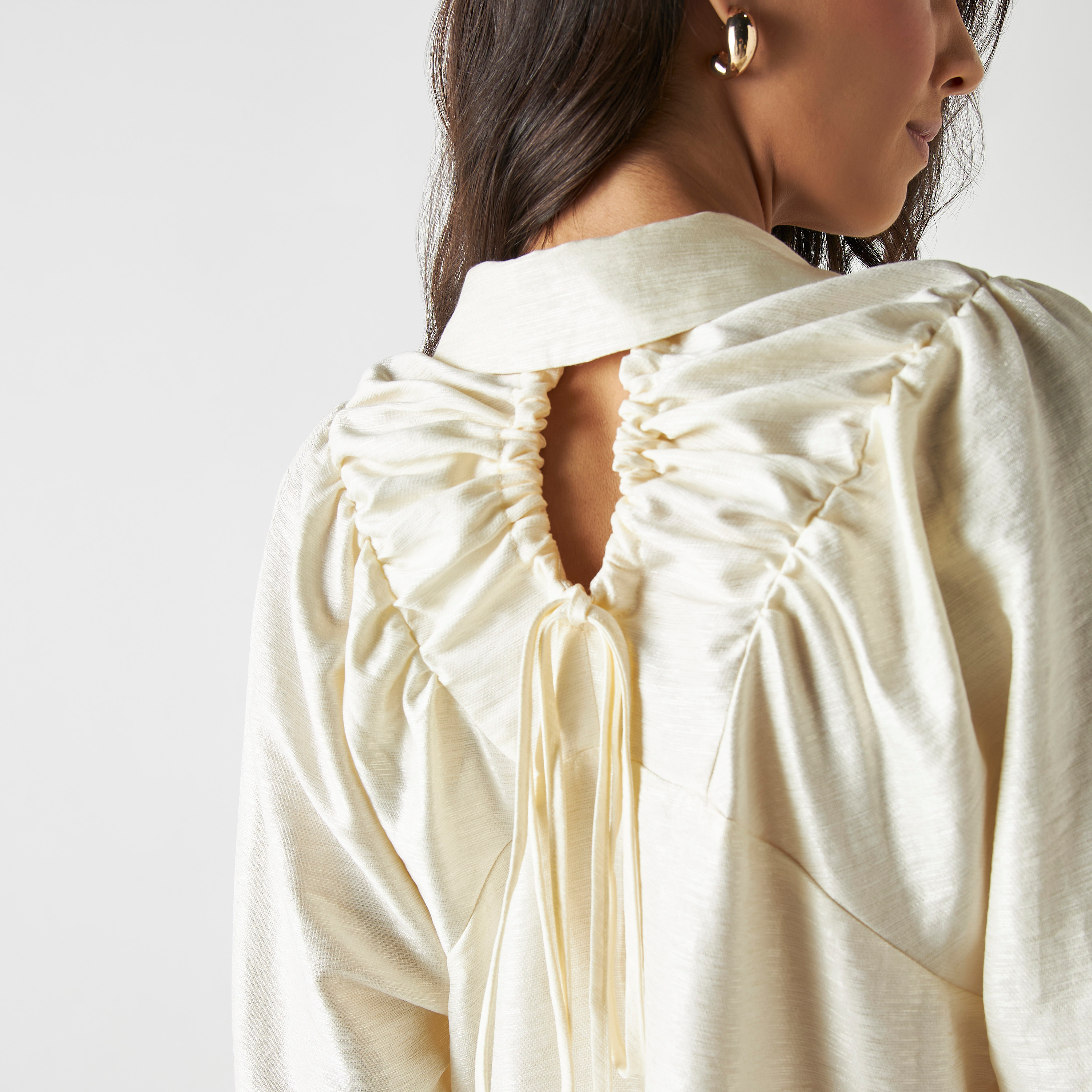 بلوزة بأكمام طويلة وياقة عادية بتفاصيل رباط-women-clothing-shirtsandblouses-shirts-image-4