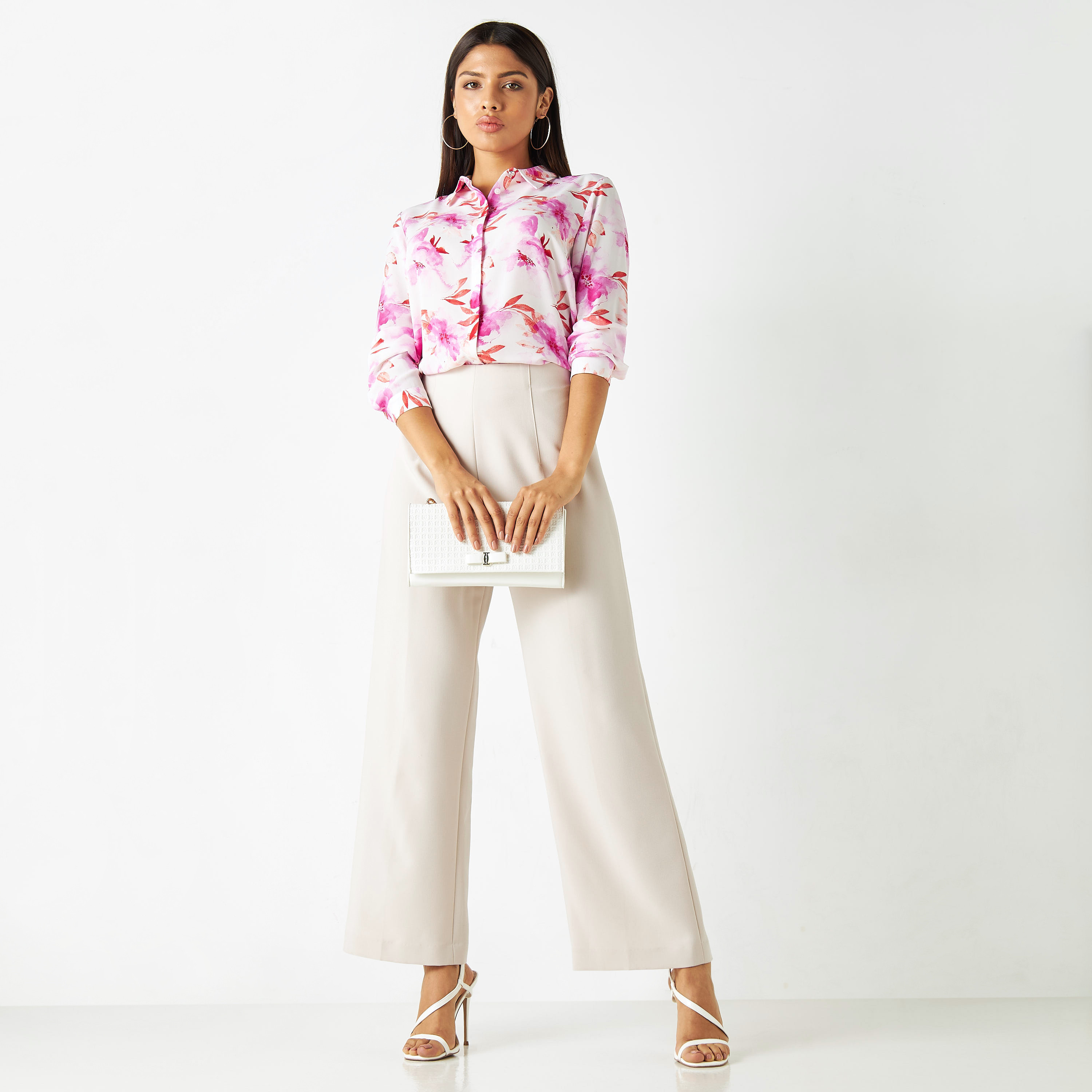 All-Over Floral Print Shirt with Long Sleeves-women-clothing-shirtsandblouses-shirts-image-2