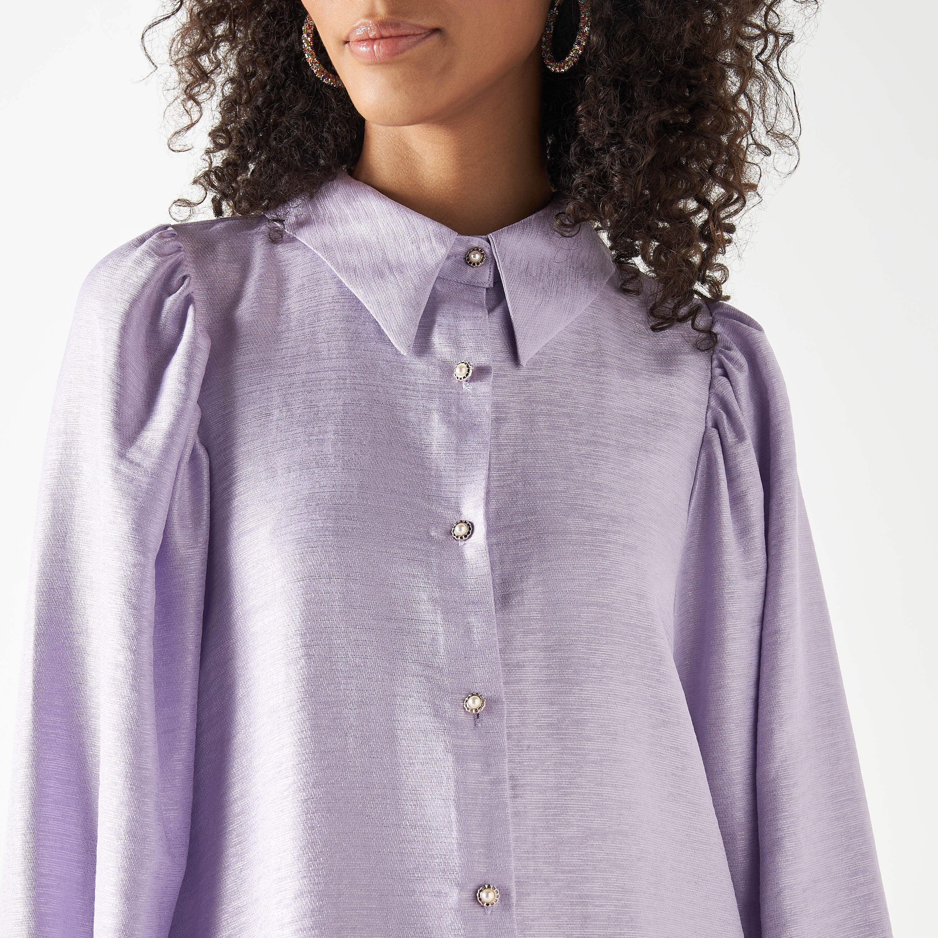 بلوزة بأكمام طويلة وياقة عادية بتفاصيل رباط-women-clothing-shirtsandblouses-shirts-image-8