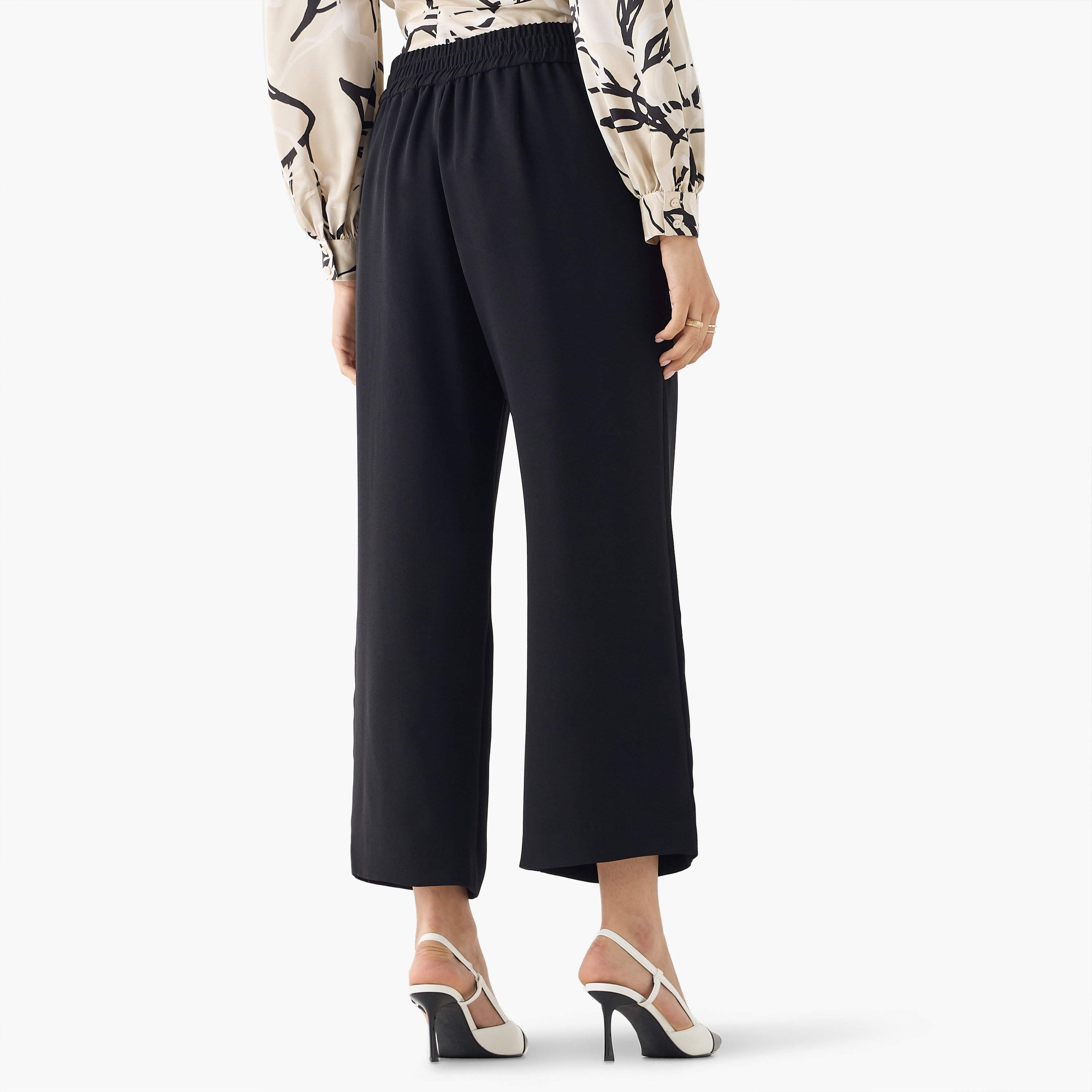 Semi-Elasticated Waist Pants-women-clothing-bottoms-trousers-image-3