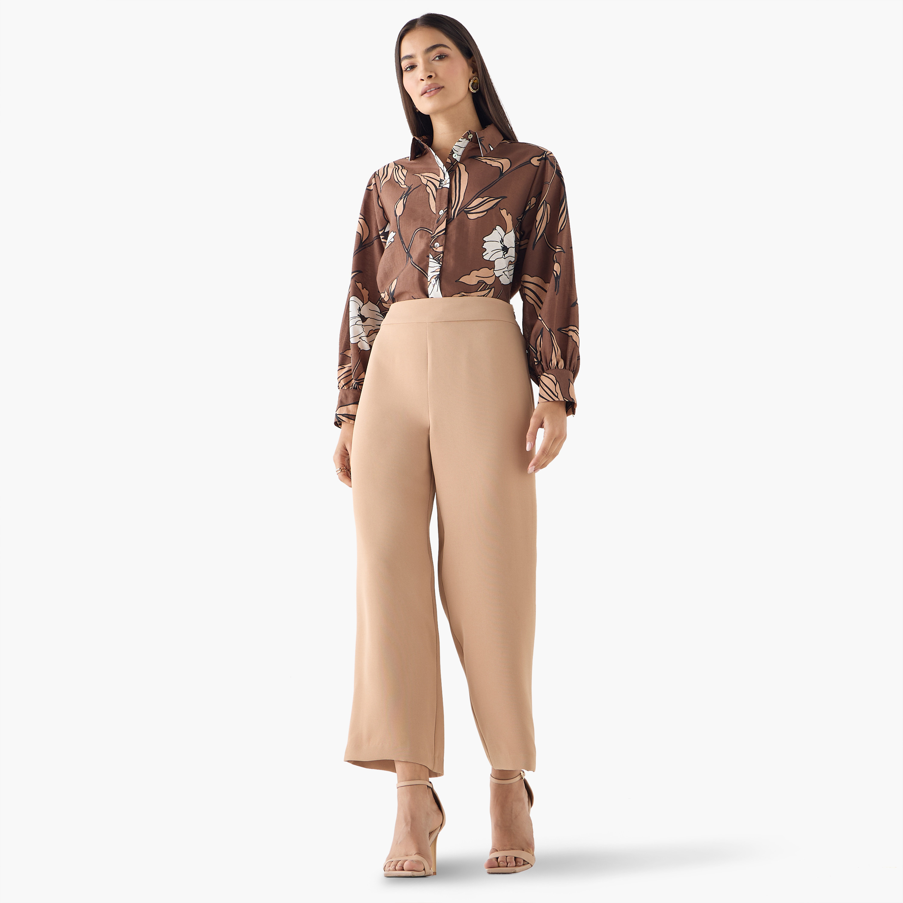 Semi-Elasticated Waist Pants-women-clothing-trousers-image-7