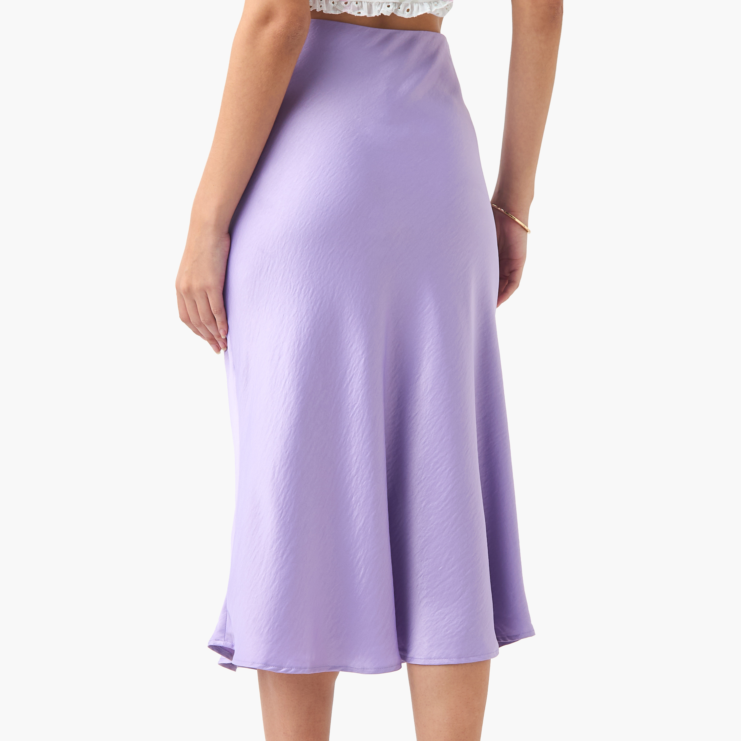 تنورة ميدي ستان إيه لاين بسحاب إغلاق-women-clothing-skirts-image-3