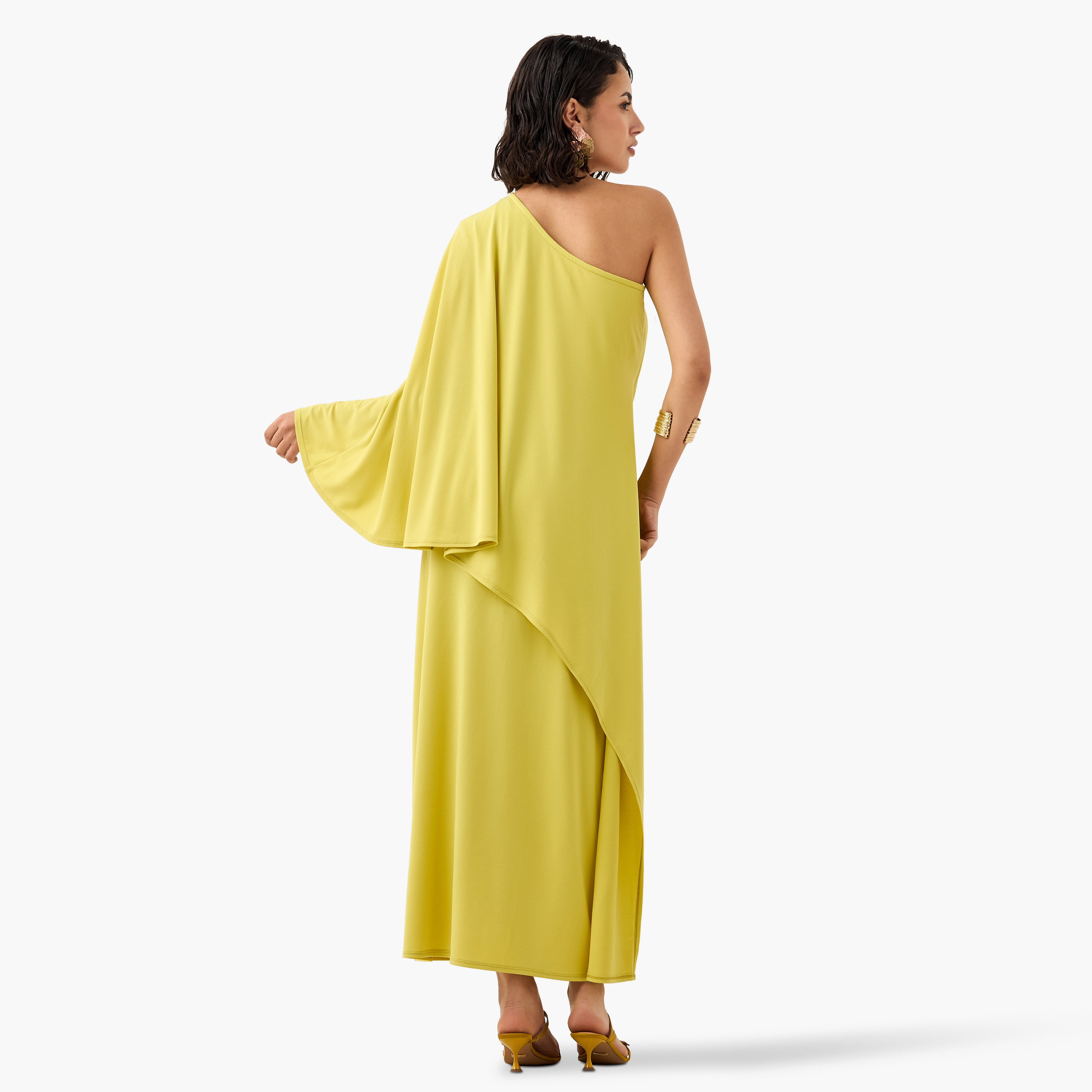 One-Shoulder Dress with Layer Detail-women-clothing-dresses-image-3