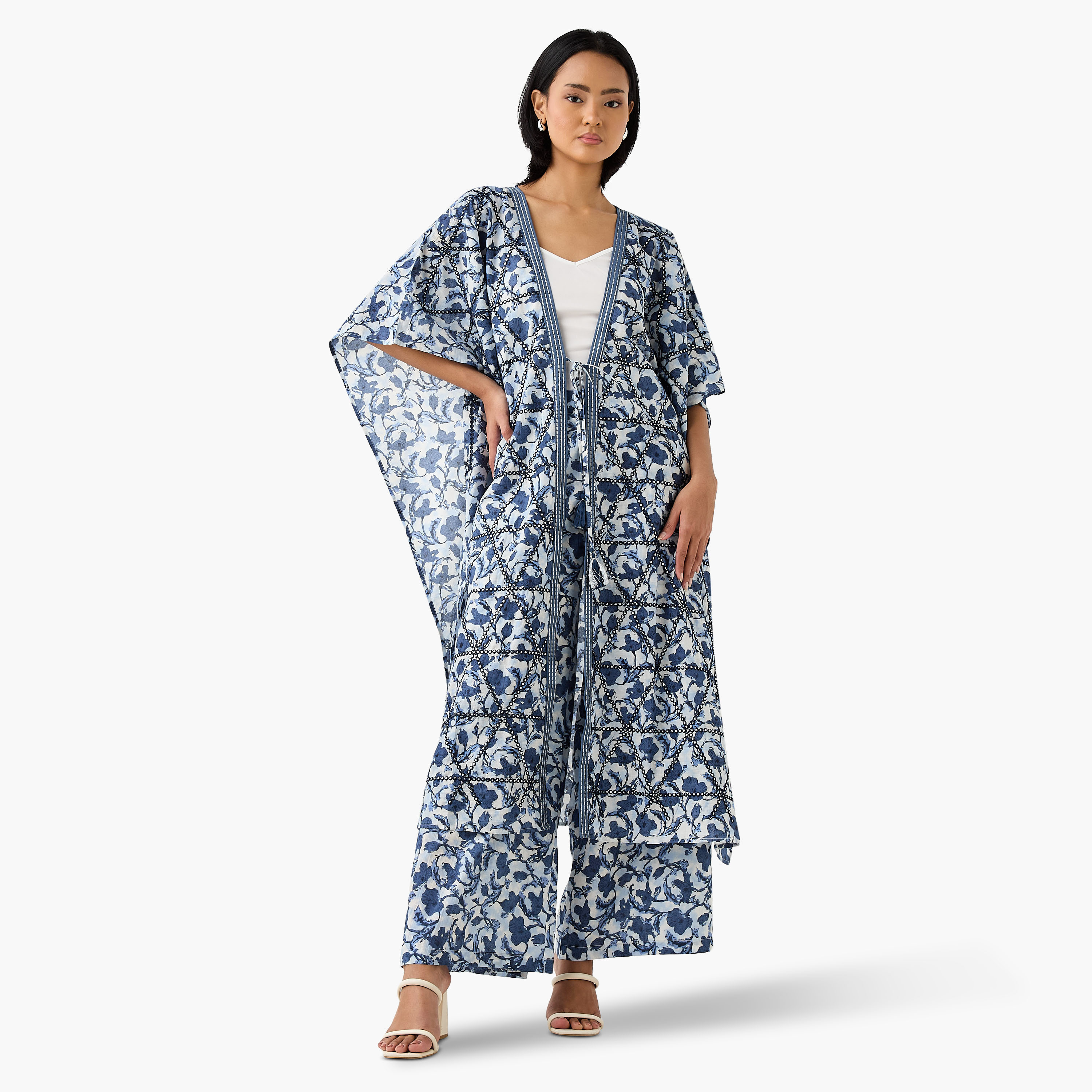 Floral Print Relaxed Fit Flexi Waist Palazzo Pants-women-clothing-bottoms-trousers-image-2