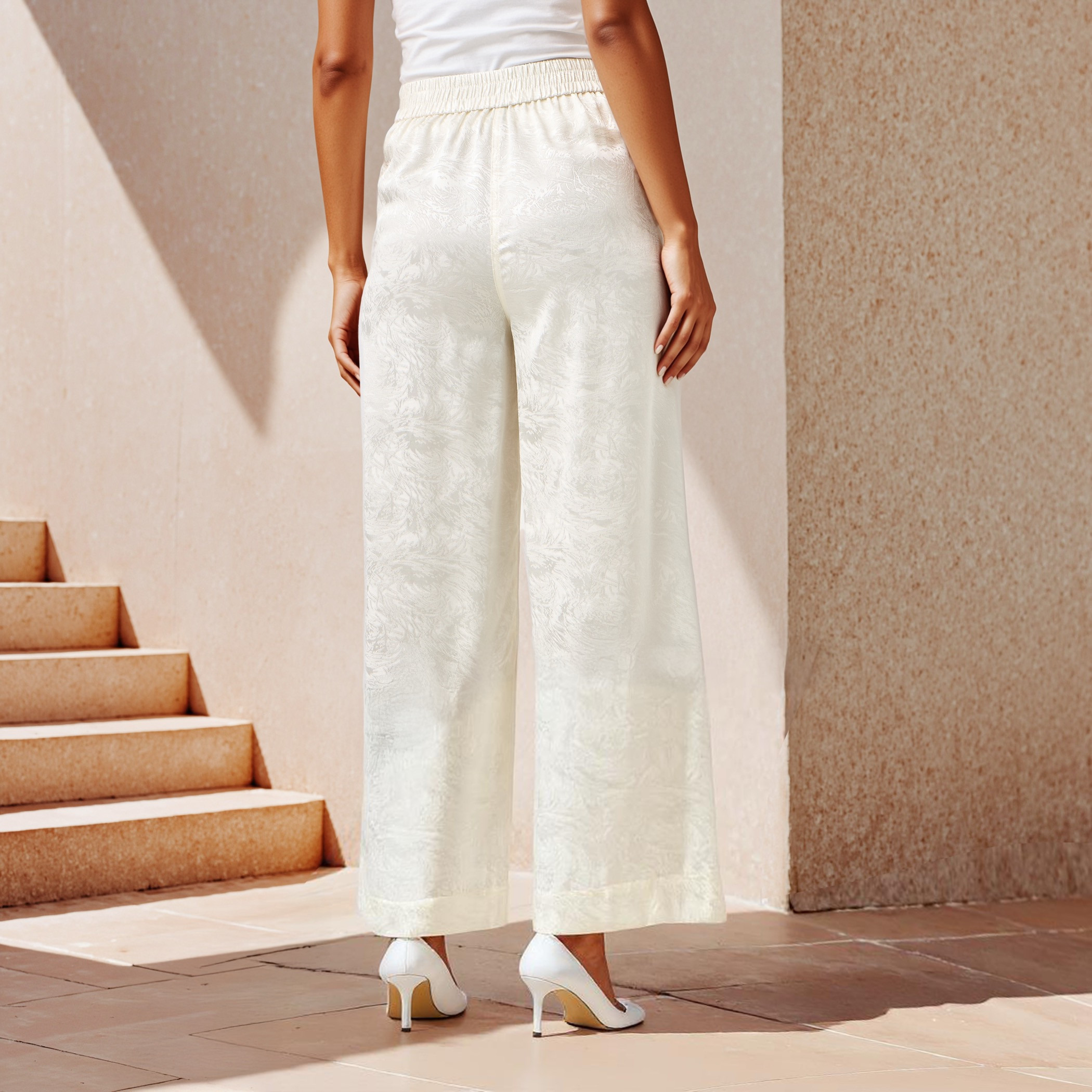 Jacquard Relaxed Fit Pants with Pockets-women-clothing-bottoms-trousers-image-3