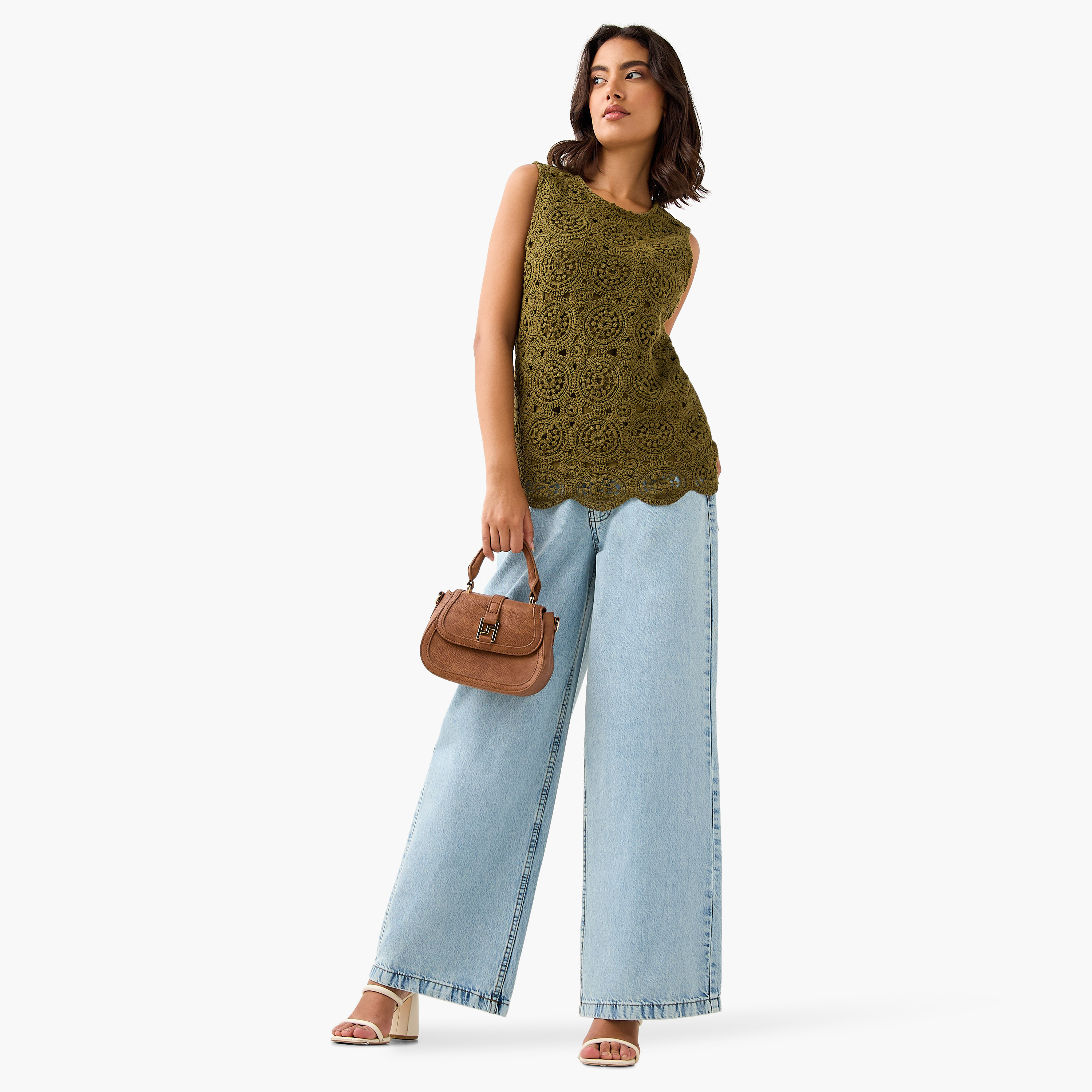 Crochet Detail Sleeveless Cotton Top-women-clothing-shirtsandblouses-blouses-image-2