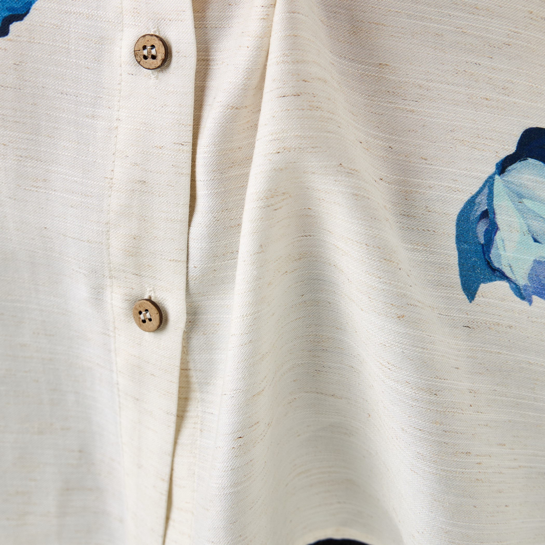 Floral Print Linen Blend Shirt with Long Sleeves-women-clothing-shirtsandblouses-shirts-image-5