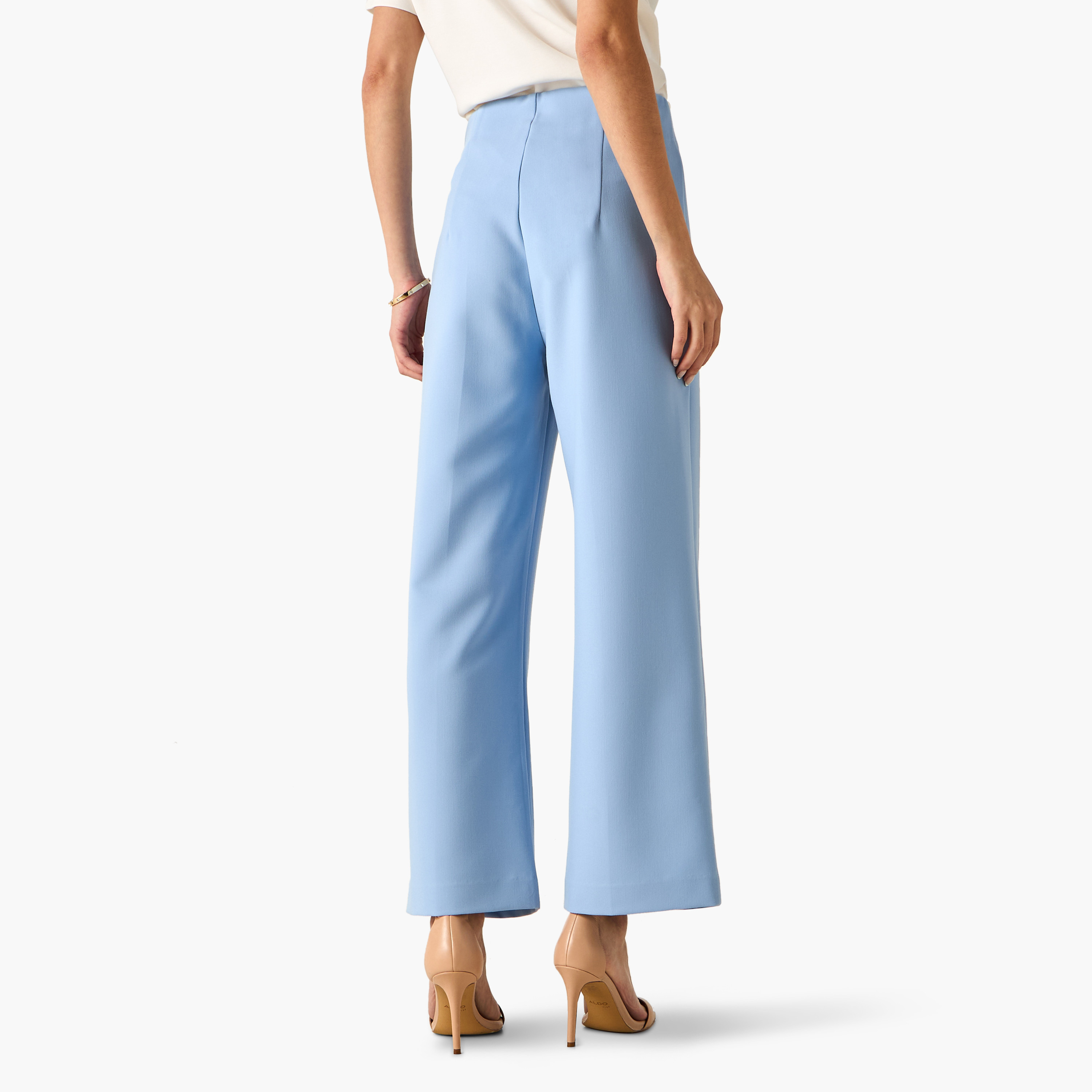 Pleated Trousers with Zip Closure-women-clothing-bottoms-trousers-image-3