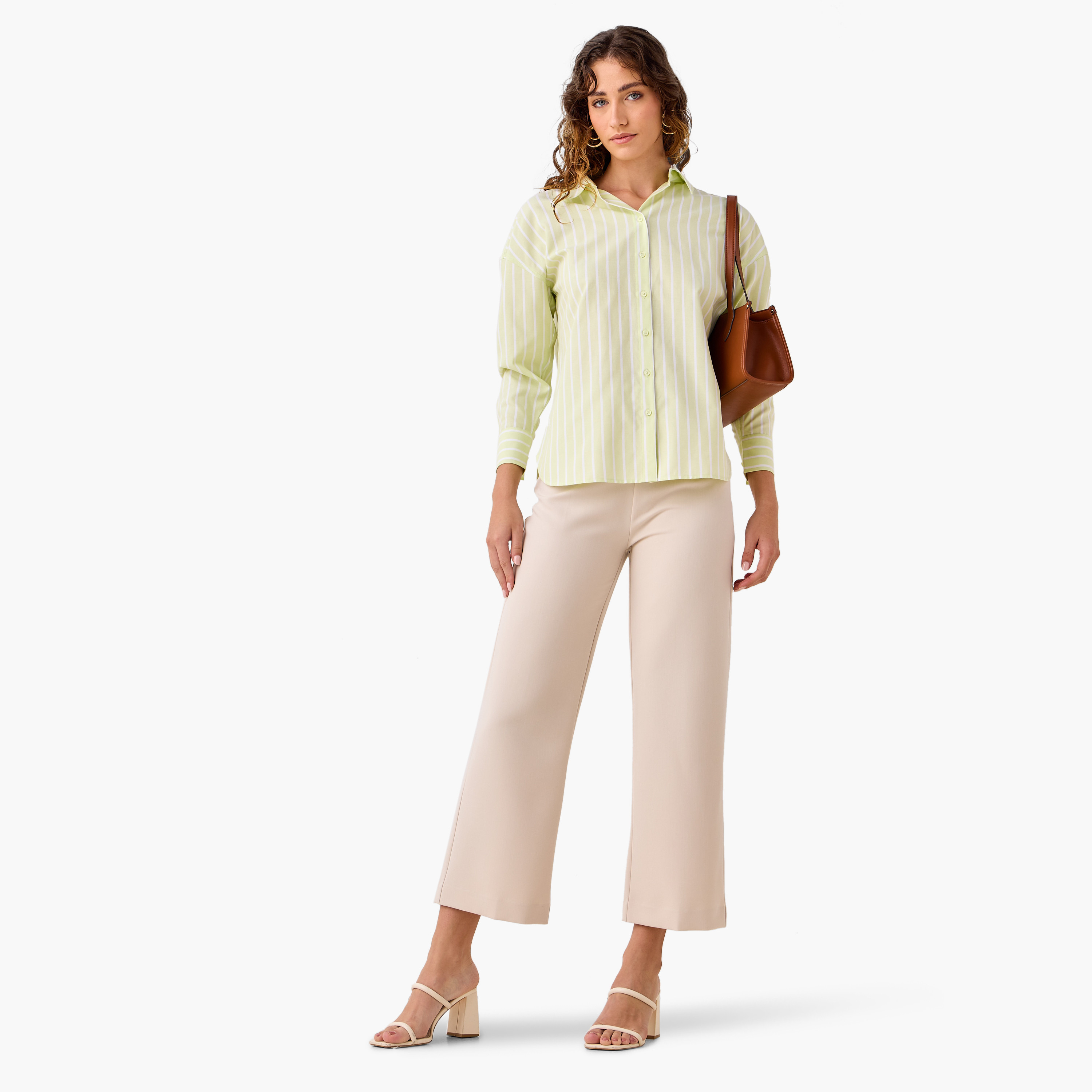 Pleated Trousers with Zip Closure-women-clothing-bottoms-trousers-image-2